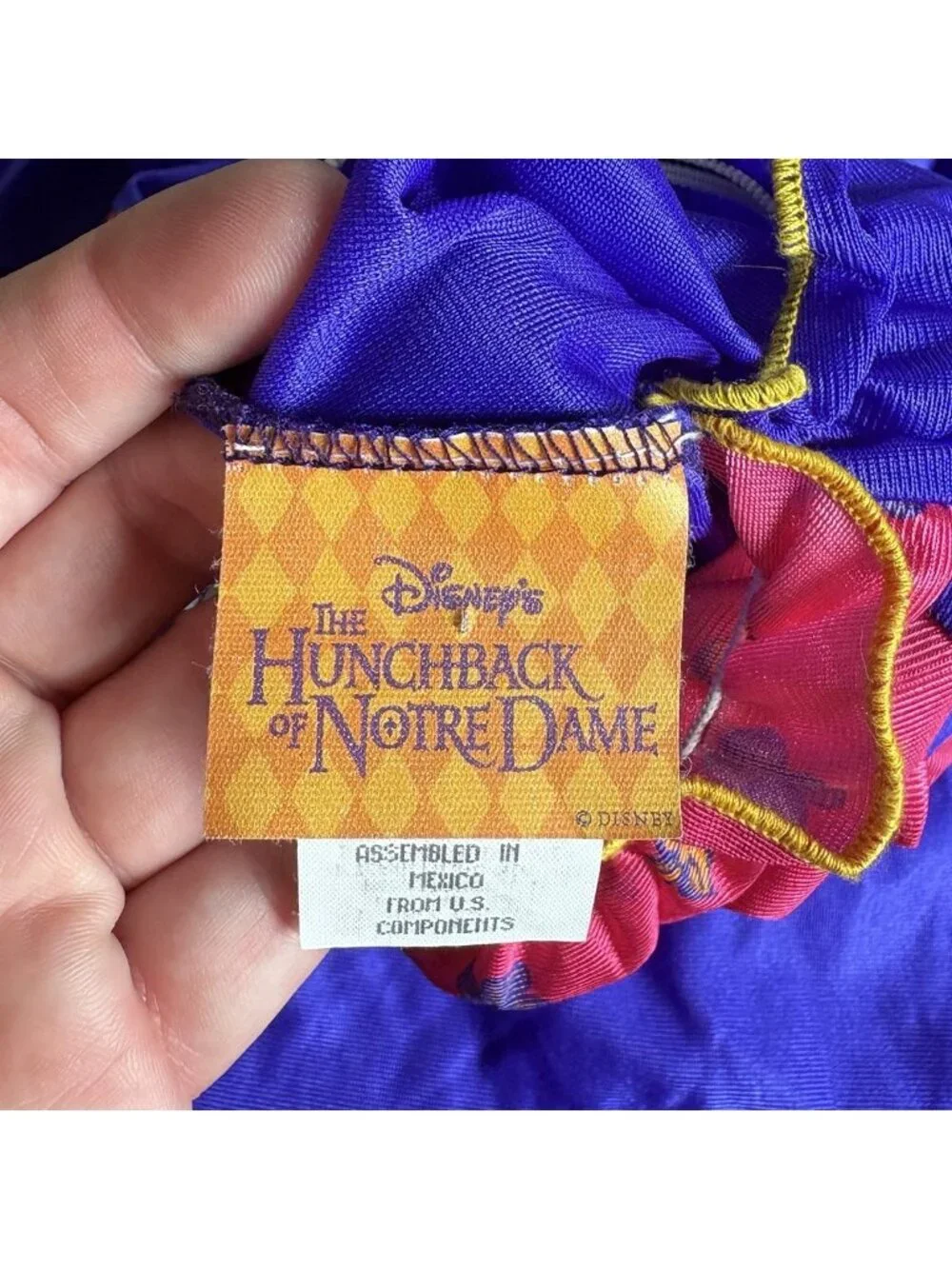 Vintage 90s THE HUNCHBACK OF NOTRE DAME Girls 4/5 Nightgown Disney Esmeralda - Picture 5 of 6
